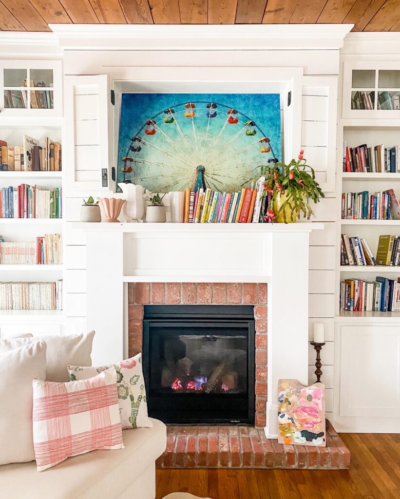 Transform your living room into a vibrant centerpiece. Here are five tips for decorating your mantel for spring. 