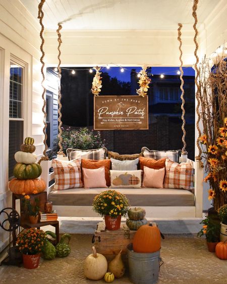 Simply Southern Cottage Fall Porch